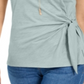 Top feminino com amarração lateral estilo &amp; co, azul, tamanho extragrande