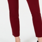 Calça feminina Charter Club Solid Newport Slim Leg Vermelha Tamanho 10 Petite