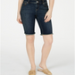 Bermuda jeans feminina com bainha desfiada da INC International Concepts, azul, tamanho 2