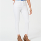 Calças jegging femininas de cintura alta sem costura Style &amp; Co, brancas, tamanho 16
