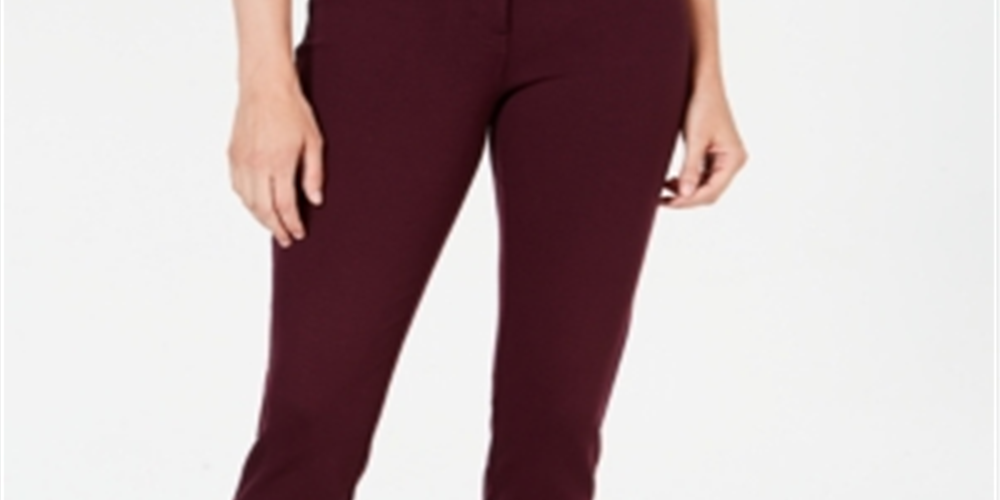 Calça Slim Feminina Style &amp; Co Roxa Tamanho 6