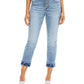 Calça jeans feminina curta com bainha dupla e perna reta da INC International Concepts, azul, tamanho 16