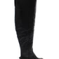 Botas de montaria femininas American Rag Adarra Wide Calf pretas tamanho 6,5 M