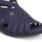 Sandálias femininas Bandolino Gillmiro com tiras casuais e bico aberto, tamanho 9,5 M, azul