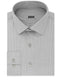 Camisa social masculina Kenneth Cole com gola listrada e ajuste clássico, não passável, cinza, tamanho 18,5 x 34 x 35