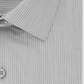 Camisa social masculina Kenneth Cole com gola listrada e ajuste clássico, não passável, cinza, tamanho 18,5 x 34 x 35