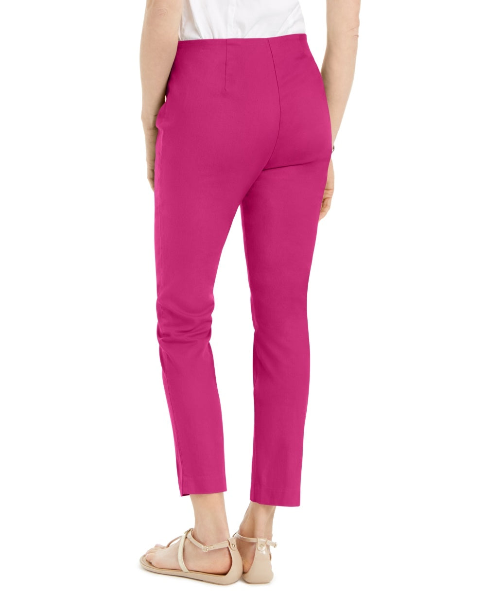 Calça curta feminina Charter Club Petite Stretch Twill rosa escuro tamanho 2 P