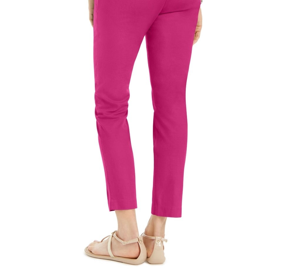 Calça curta feminina Charter Club Petite Stretch Twill rosa escuro tamanho 2 P