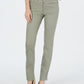 Calça jeans feminina Charter Club Petite Lexington com perna reta, verde, tamanho 4 P