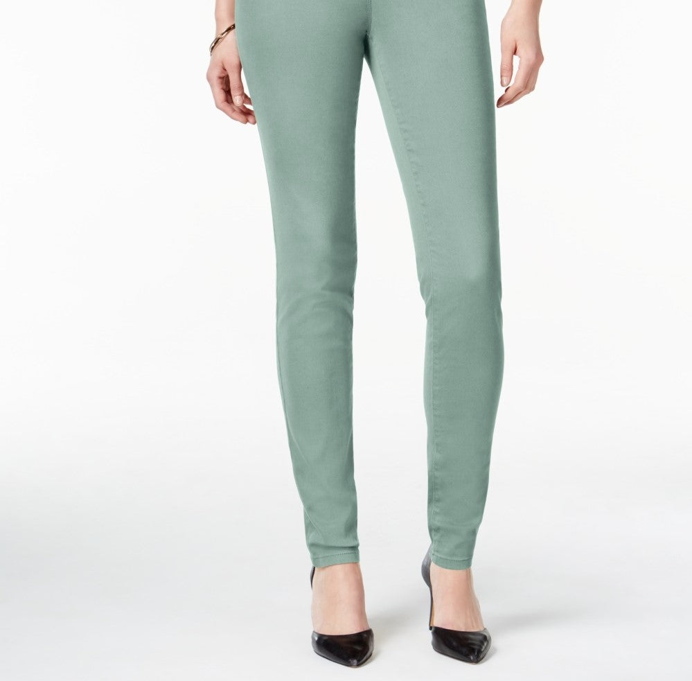 Calça jeans skinny feminina Style &amp; Co Curvy-Fit, verde, tamanho 16