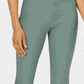 Calças femininas Charter Club Cambridge Skinny Pull-On com controle de barriga, comprimentos regulares e curtos, verde, tamanho 6