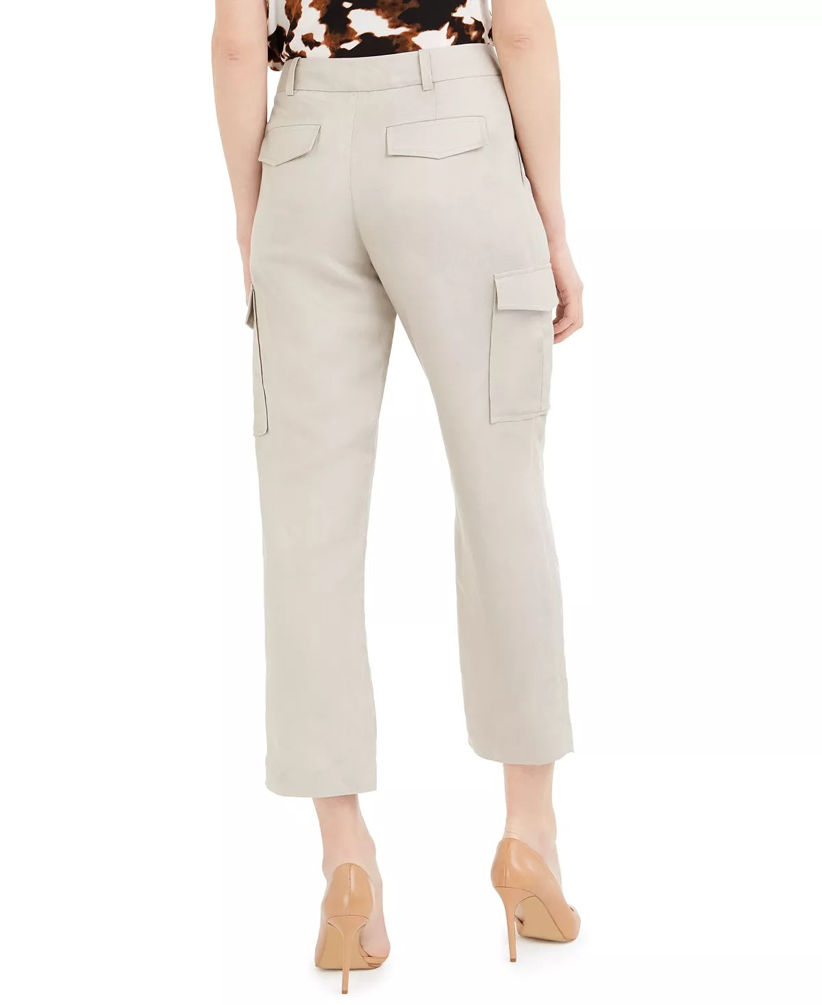 Calça cargo curta feminina Calvin Klein bege tamanho 6