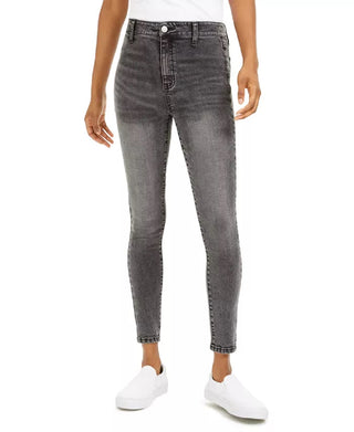 Calça jeans skinny de cintura alta Tinseltown Juniors, preta, tamanho 0