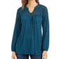 Top de renda feminino Style &amp; Co, verde, tamanho PP