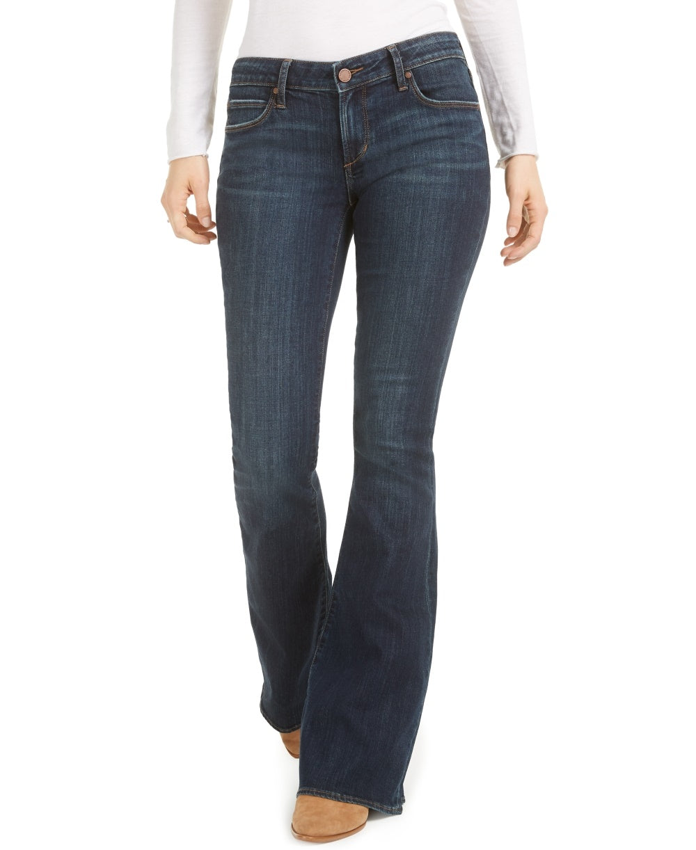 Jeans Flare Fé Feminina Artigos da Sociedade Azul Marinho Tamanho 25