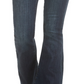 Jeans Flare Fé Feminina Artigos da Sociedade Azul Marinho Tamanho 25