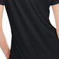 Camiseta feminina lisa com amarração nas costas Maison Jules, preta, tamanho grande