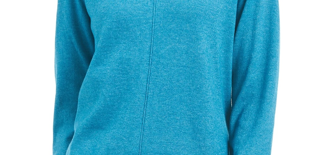 Karen Scott Suéter Feminino Gola V Azul Tamanho XS