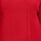 Blazer feminino com broche frontal cruzado JM Collection, vermelho, tamanho PS