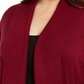 Karen Scott Cardigan Feminino Plus Size Aberto na Frente Vermelho 0X