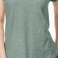 Camiseta feminina com decote em V e bolso, estilo &amp; co, verde, tamanho PS