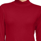 Blusa feminina pequena com gola falsa estilo &amp; co, vermelha, tamanho PL