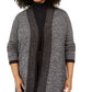 Karen Scott Cardigan Plus Size Feminino Preto Tamanho 0X
