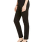 Calça skinny feminina Alfani com aba estendida, preta, tamanho 8, pequena