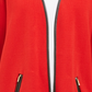 Cardigan feminino Charter Club Milano de algodão com frente aberta, vermelho, tamanho grande