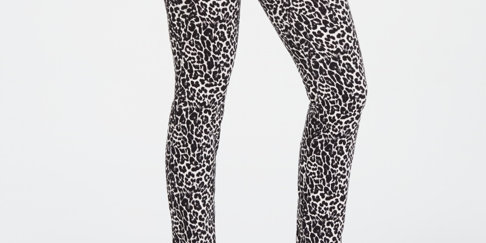 Calça jeans skinny feminina Incessential Leopard da INC International Concepts, cinza, tamanho 0