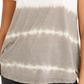Blusa feminina estilo &amp; co, decote em V, tingida, em mistura de linho, branca, tamanho grande