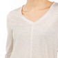 Top feminino com decote em V estilo &amp; co, rosa, tamanho grande