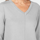 Karen Scott Suéter Feminino Gola V Cinza Tamanho XS