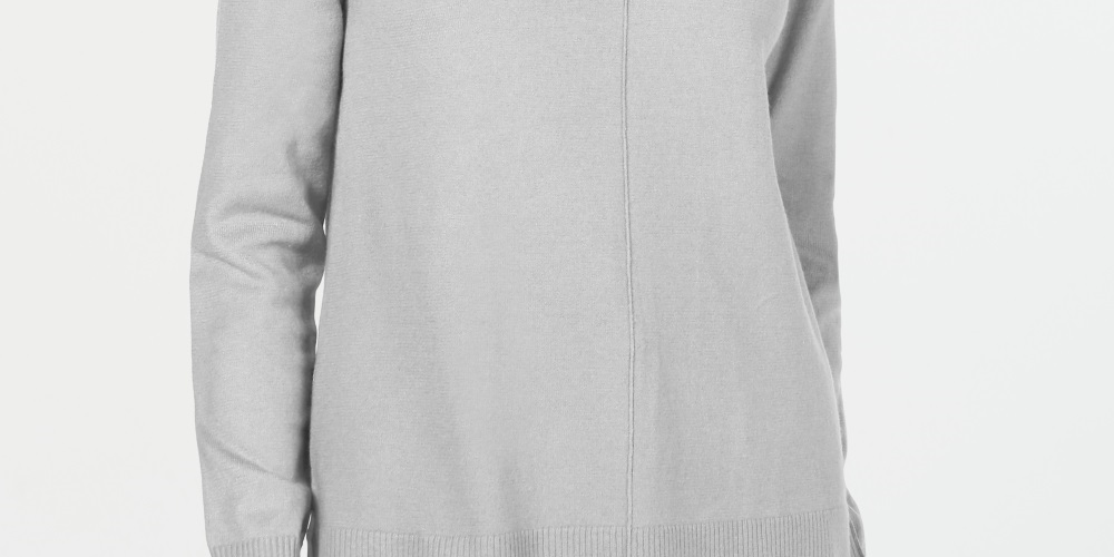 Karen Scott Suéter Feminino Gola V Cinza Tamanho XS