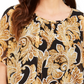 Blusa feminina manga bufante JM Collection preta tamanho X-S