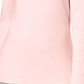 Karen Scott Blusa feminina pequena de algodão com gola alta e manga comprida, rosa, tamanho P