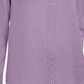 Karen Scott Suéter Feminino de Tricô com Cabo de Algodão Roxo Tamanho Grande