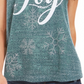 Camiseta feminina com estampa gráfica Joy da Style &amp; Co, verde, tamanho pequeno, extragrande