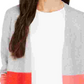 Cardigan de malha feminino com blocos de cores Charter Club, vermelho, tamanho XX-G