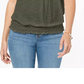 Blusa conversível tomara que caia estilo &amp; co feminina verde tamanho grande