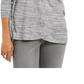 Blusa feminina com decote em V, roxa, tamanho pequeno, estilo &amp; co