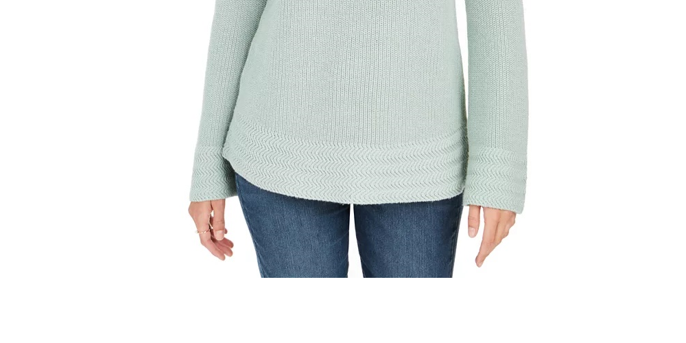 Suéter pulôver feminino estilo boxy knit verde tamanho pequeno