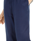 Calça Capri de Linho Feminina Charter Club Cintura Amarrada Tamanho Grande Carvão