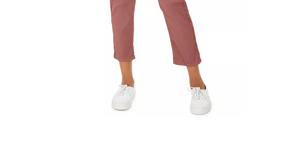 Calça utilitária com punho e fecho pull-on feminina Style &amp; Co, laranja, tamanho 14