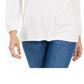 Top de renda feminino Style &amp; Co, branco, tamanho PL