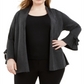 Cardigan feminino Alfani com manga amarrada, cinza, tamanho XXXL