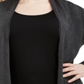 Cardigan feminino Alfani com manga amarrada, cinza, tamanho XXXL