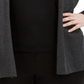 Cardigan feminino Alfani com manga amarrada, cinza, tamanho XXXL