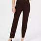 Calça feminina Charter Club Pull On Ponte Knit Marrom Tamanho 18X4,5
