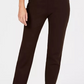 Calça feminina Charter Club Pull On Ponte Knit Marrom Tamanho 18X4,5